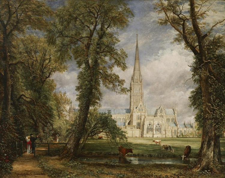 John Constable Salisbury Cathedral from the Bishop's Grounds (mk09) Sweden oil painting art